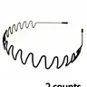 2/4/6/8/10 pcs Metal Hair Hoops, Casual Wavy Design Hair Hoops, Non Slip Hair Hoops for Outdoor Sports, Non Slip Hairbands, Fashion Hair Accessories for Women & Men, mothers day gift