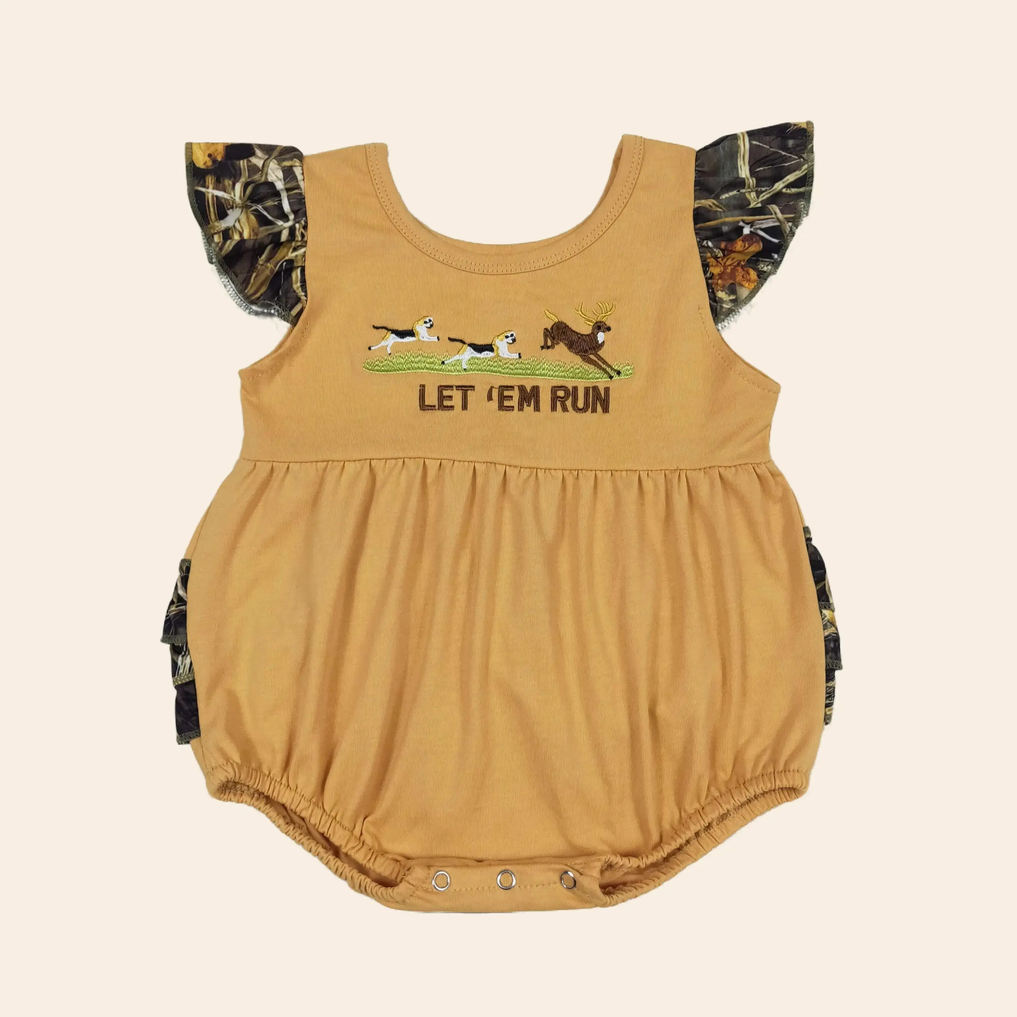 UWHB Baby Girl  Summer Romper  Tiger Embroideried Newborn Baby Clothes Onesie SR1219