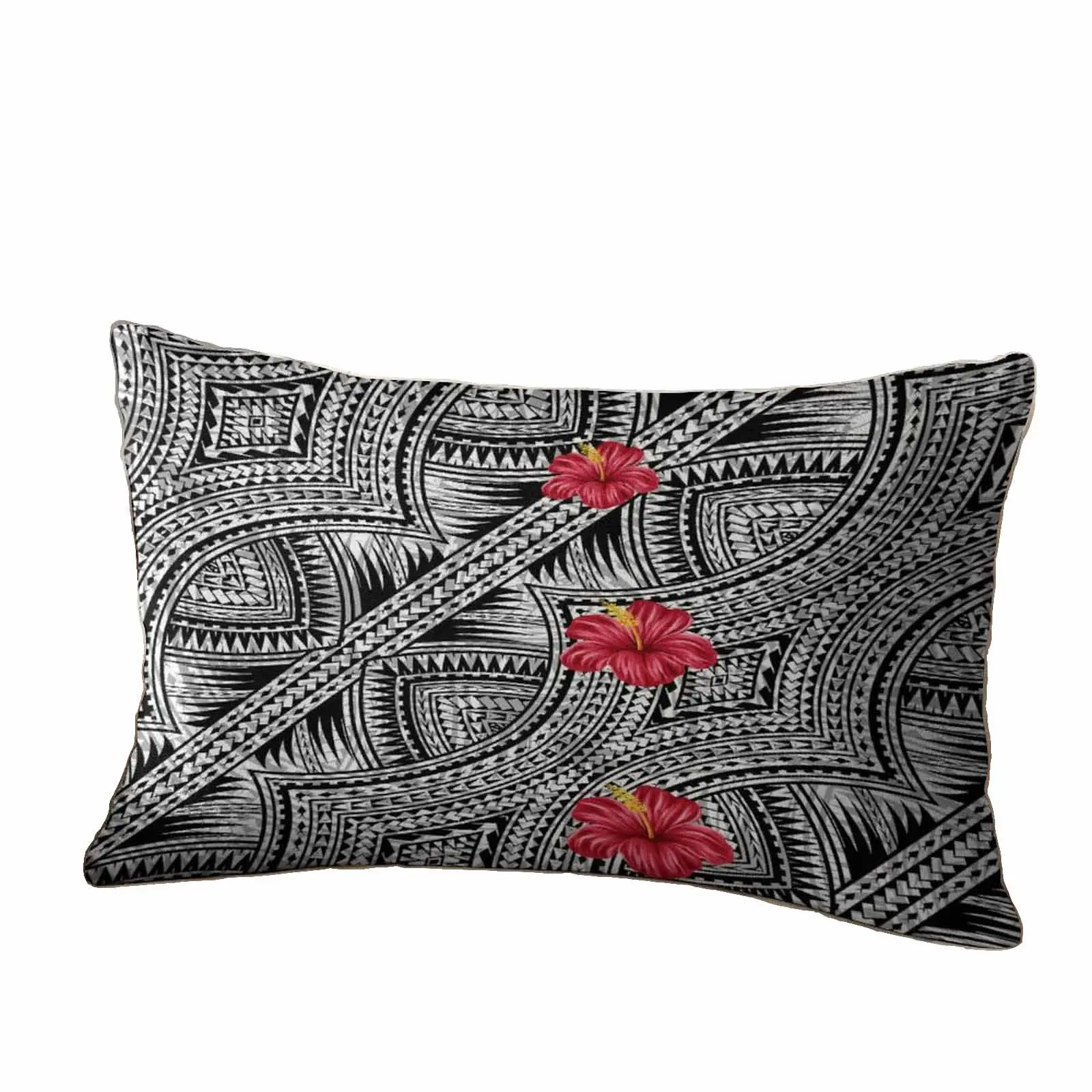 2025 New Personalized Text Logo Name Pattern Photo Pillowcase Floral Print Pillowcase Custom Pillowcase Pattern  Soft Comfort Durable Pillowcase Holiday Party Sofabed Decorative Pillowcase Polynesian Vintage Tribal Design Custom Pattern