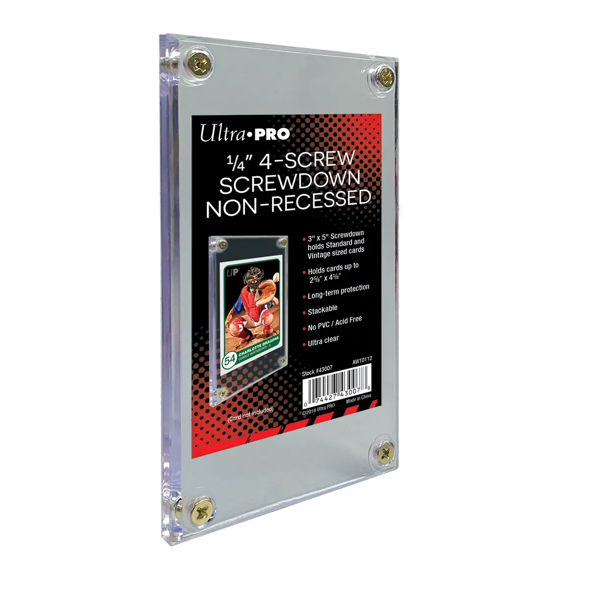 1/4" Screwdown Non-Recessed Holder