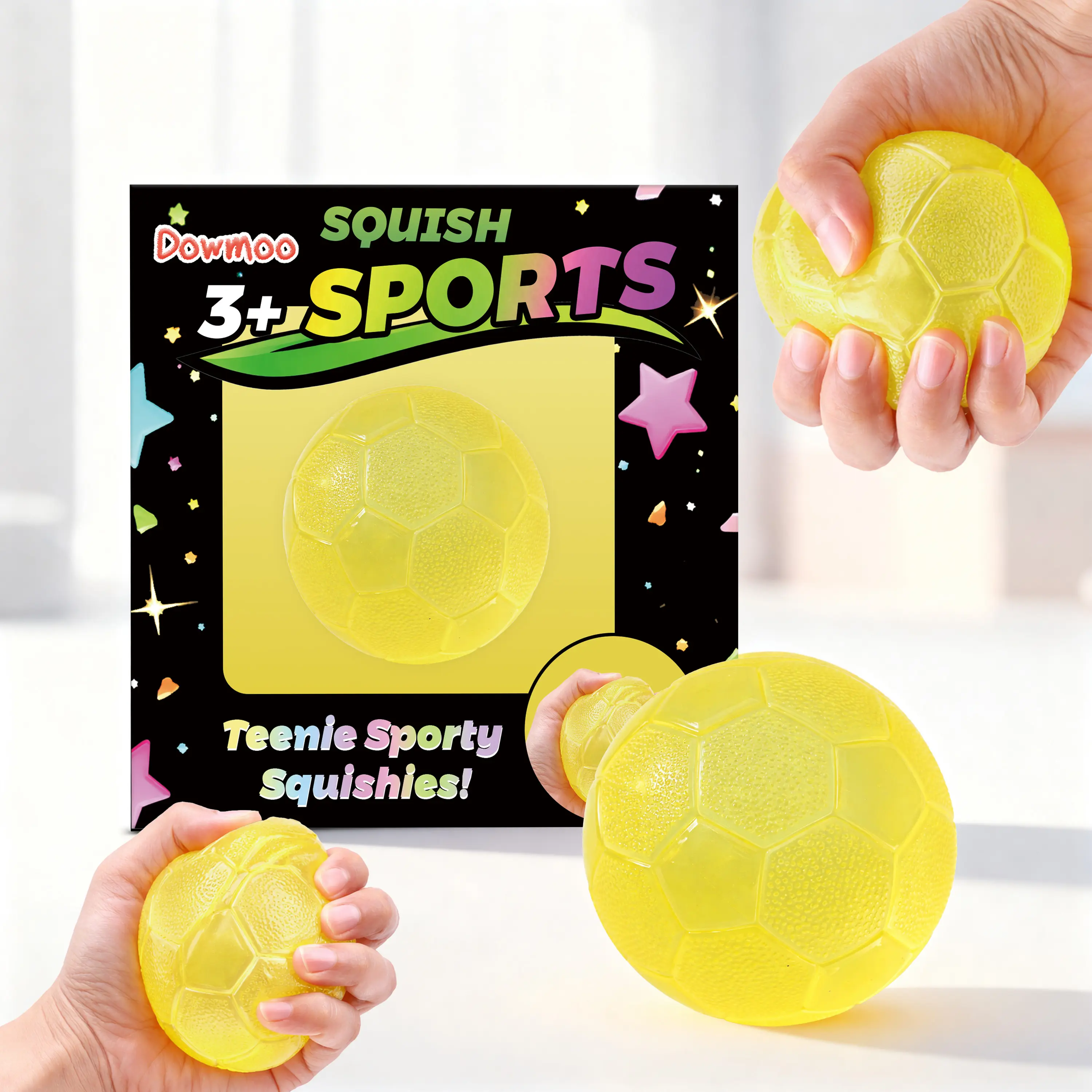 TPR Soccer Squishy Toy Hand Squeeze BallStress Relief Fidget Toy Football Toy Stress Ball