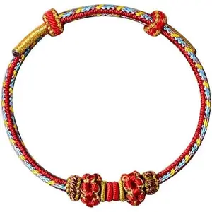 Lucky Bracelet For Men and Women  Red String Bracelet For Good Luck and Protection Hand Braided Rope Thread Tibetan bracelet