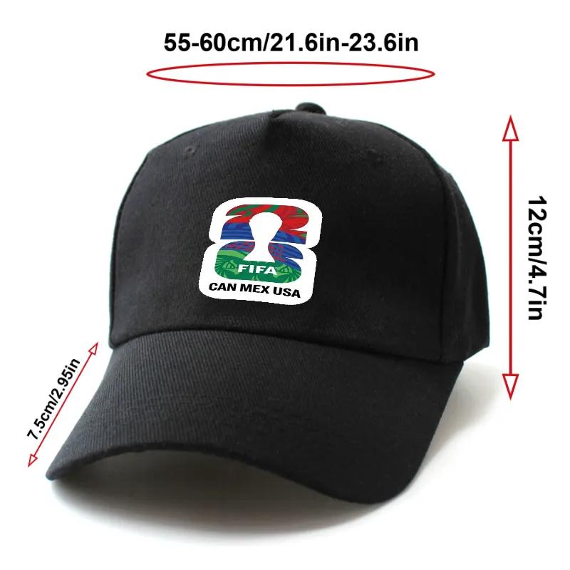 FIFA 2026 CAN MEX USA World Cup Baseball Cap - Official Printed design Style  Soccer Hat