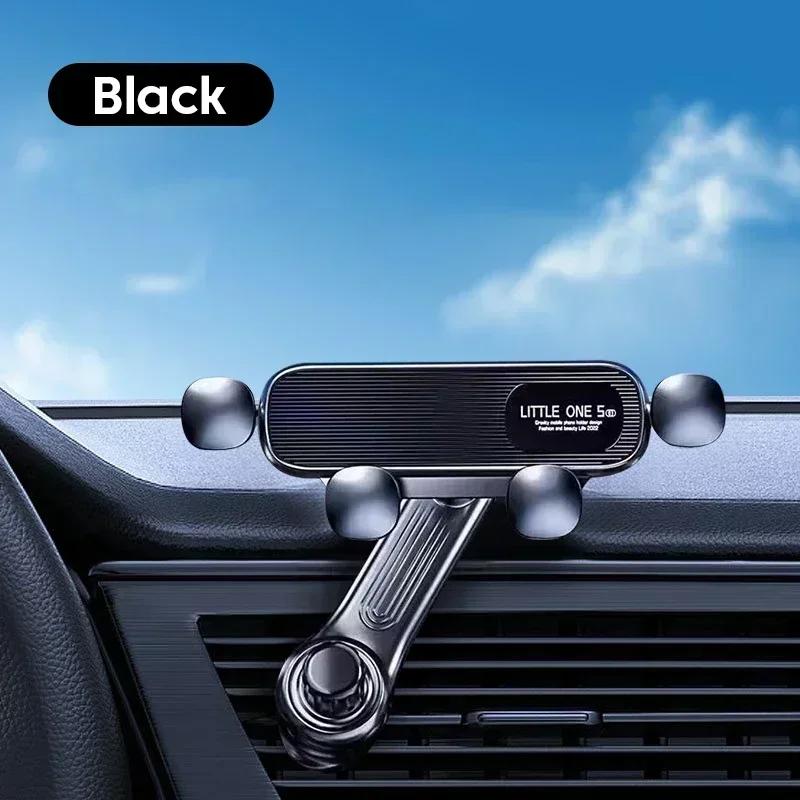 360 Rotation Gravity Car Phone Holder Air Vent Clip Navigation GPS Stand Telescopic Air Outlet Support for 4.7-7 inch Cellphone