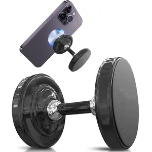 Dual-Head Magnet Mobile Phone Holder for Treadmill Fitness, car Home Double Magnetic Gym Mobile Phone Holder Mount