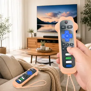 Luminous Lightweight Silicone Remote Control Cover with Cute Paw Design for TCL Roku Remotes - Soft Shockproof, Anti-Slip Comfortable Grip, Precise Button Cutouts, Washable Kid-Friendly Protector