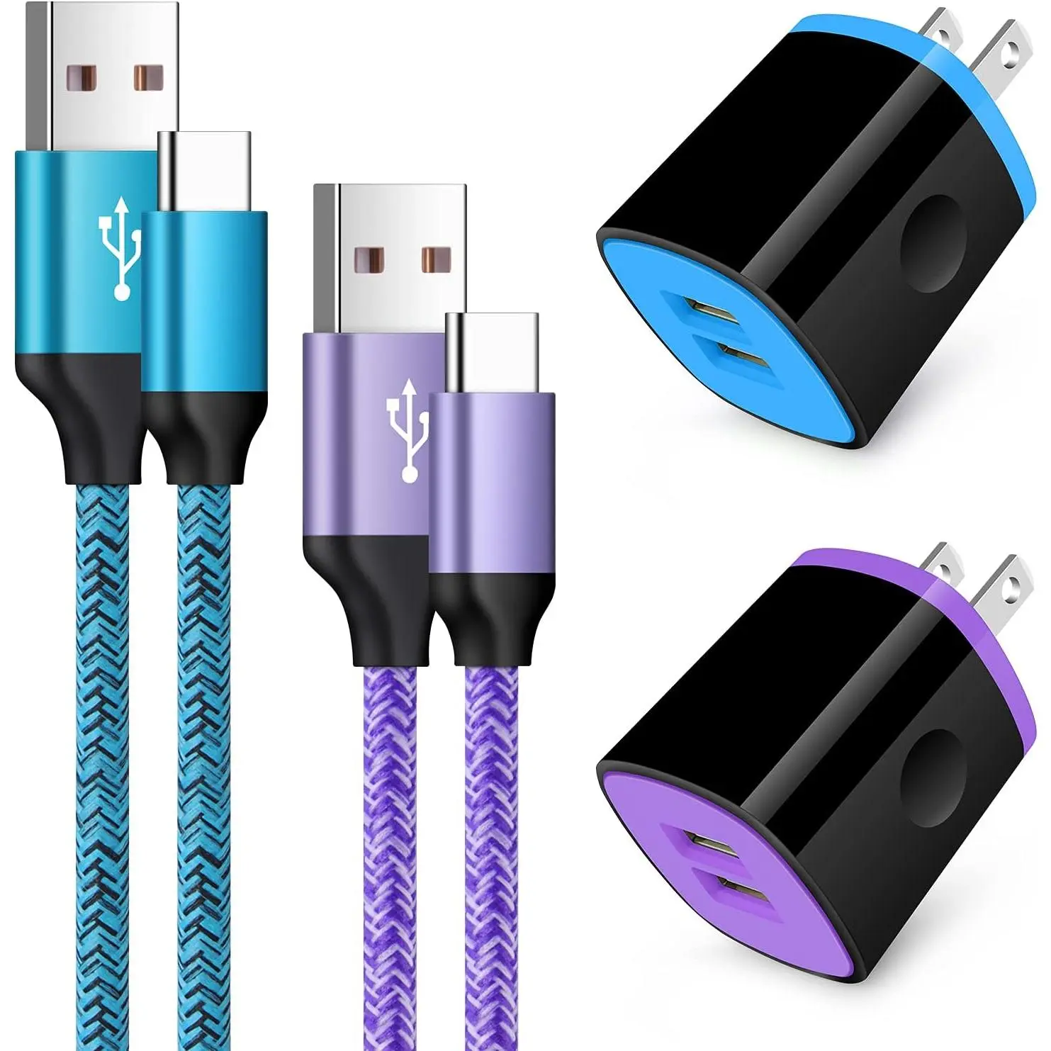 Type C Charger Fast Charger Block Wall Plug Android USB C Cord C Charger  Fast  for  Galaxy S23 S22 S21 Ultra/S21 Plus/S21/S20/S20 FE/S10/S9/A10e/A32/A71/Note 20 10 9, G8/G7