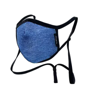 Heather Blue Face Mask 2.0 Filter + Frame Bundle w/ Neck Strap