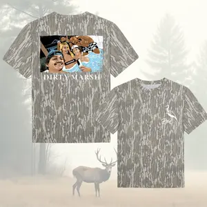 Tub Leaks Tee Dirty Marsh Outfitters Backshore Bottomland Washed Out Mossy Oak Camo Cotton T Shirt, Men’s Camo Hunting Tee, Lightweight Outdoor Shirt | Deer Forest Graphic T-Shirt for Men, Gift for Fan, Father's Day, Mother's Day