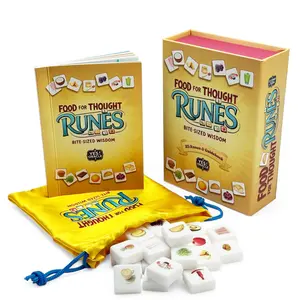 Runes - Food For Thought Divination Tools | For lovers of Tarot Cards and Oracle Decks - 25 Runes & Guidebook