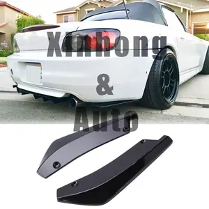 Glossy Rear Bumper Splitter Spoiler Diffuser Canards For Honda S2000 2000-2009
