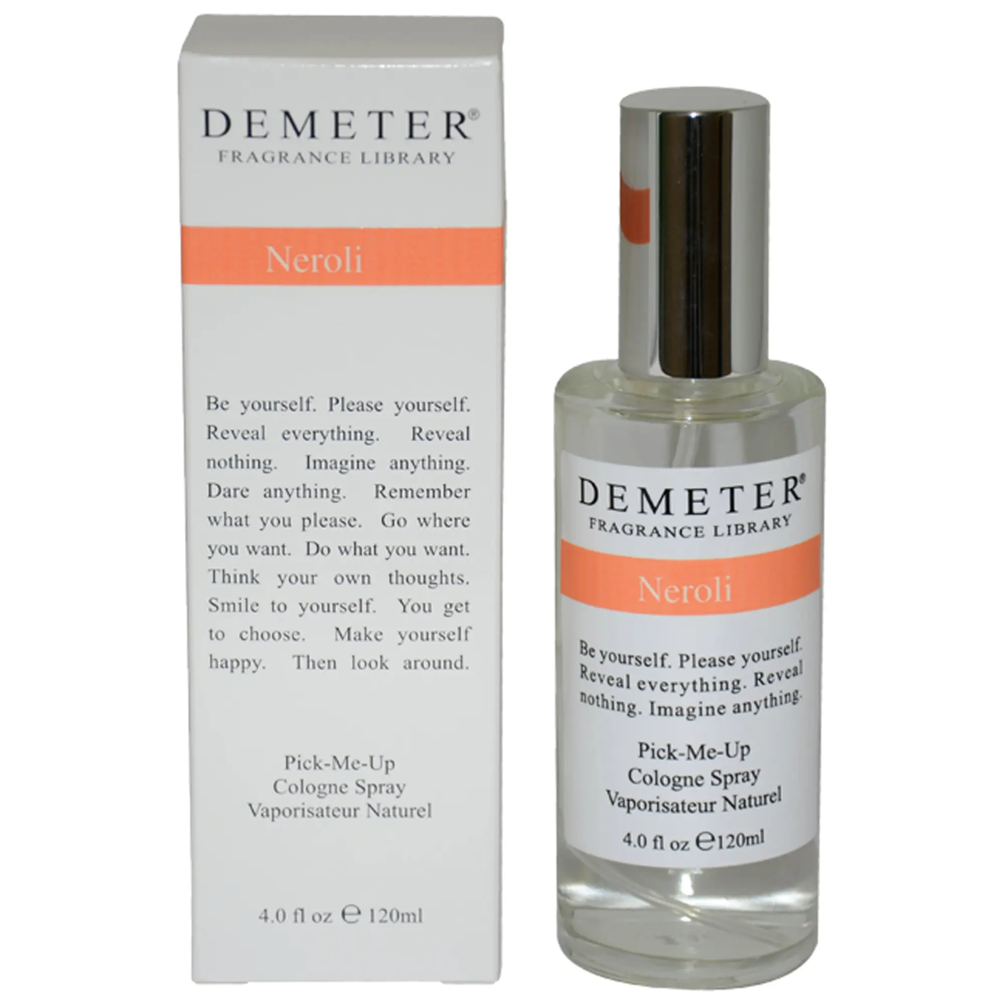 Demeter Neroli Classic Unisex Fragrance - 4oz Atomizer Spray on Cologne Bottle, Eau de Toilette Spray Unisex Fragrance