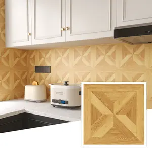Jeedeson Eco-friendly Wooden Look Cheap Vinyl Flooring Roll 120 in. L x 12 in. W x 0.04 in. T self-adhesive