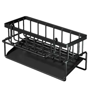 Metal Sponge Drain Holder  Multifunctional Storage Rack for Home, Kitchen Accessories Kitchen Sink Drain Rack &Stainless metal spongerack,  Storage Organizer, Household Essentials, Fall Decor, Kitchen Gadgets