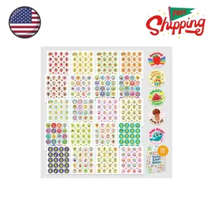 800 Scratch and Sniff Stickers for Kids - 40 Sheets with Colorful Designs and 20 Sweet Scents
