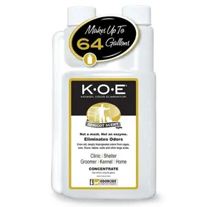K.O.E. Apricot Odor Eliminator 16 oz for Strong Odor for Cages, Runs & More – Home & Kennel w/Safe, Non-Enzymatic Formula
