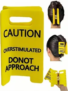 Funny Warning Hair Clip, 'please Do Not Approach' Emotion Accessory, Novelty Stress Relief Headband, Daily Office Party Gift, Creative Hair Claws