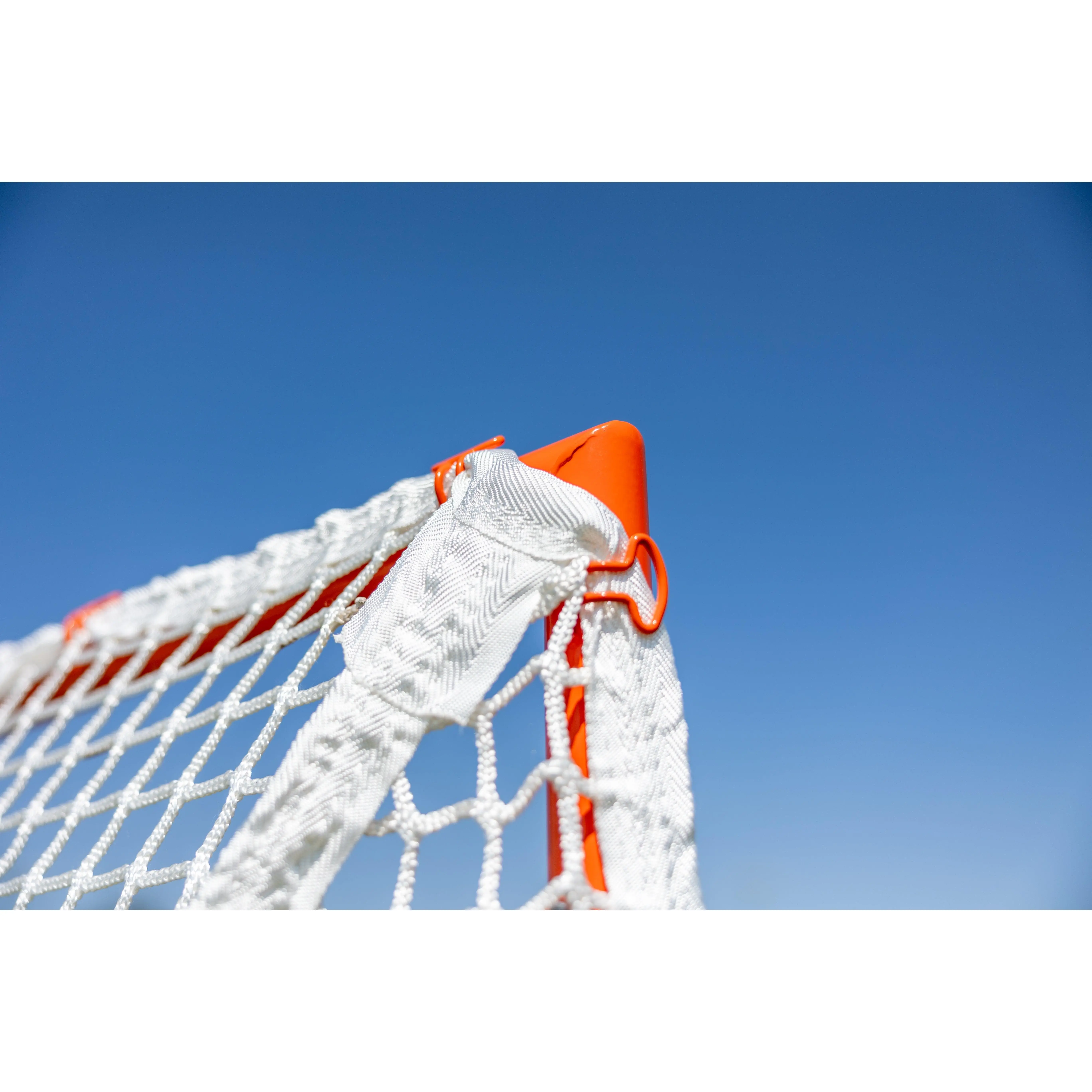 Crankshooter® Quick Clip™ Tournament Lacrosse Goal, 6'x6'x7', Quick-Attach Netting in 90 Seconds, Includes 5mm or 6mm White or Black Net