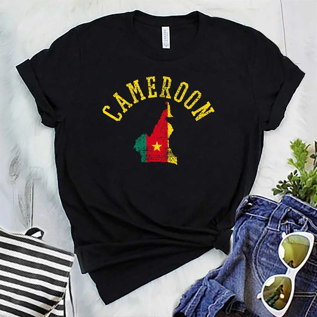 Cameroon National Country Flag Cameroonian Gift T-Shirt_1