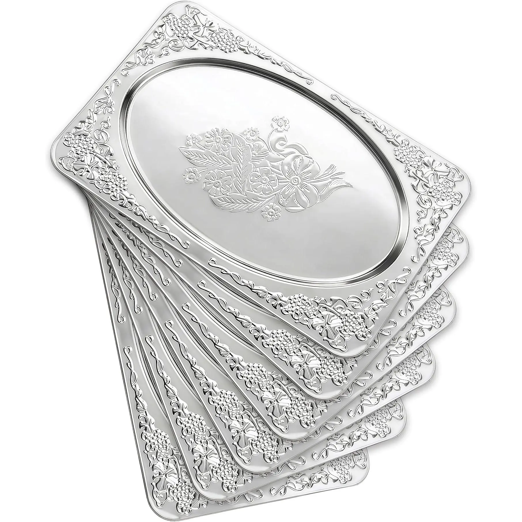 Vintage Floral Engraved