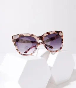 Leopard & Black Tint Wayfarer Sunglasses
