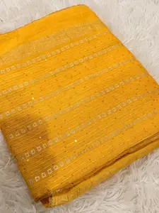 Premium Mustard Yellow Cotton Saree