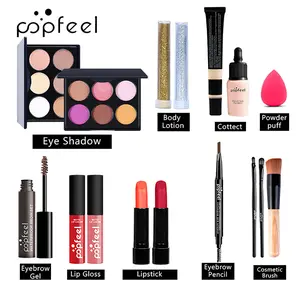 All-in-One 16 pcs Makeup Kit/Set with Lip Gloss, Blush & Eyeshadow Highly Pigmented, Travel-Friendly, Perfect Gift for Beginners Women Gift Set for Women Holiday Makeup Starter Kit Compact Cosmetic