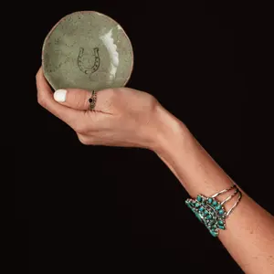 Handcrafted Horseshoe Jewelry Dish for Rings and Trinkets, 3" Diameter - Perfect for Kitchen and Bedside Use - Plates
