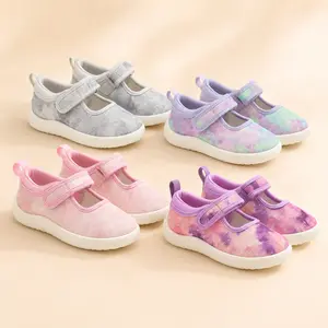 XJYQZFJT Girls' Glamorous Glitter Flat Shoes, Sparkly Closed-Toe Dress Flats (Silver, Pink, Rainbow, Purple), Hook-and-Loop Easy Strap, Soft Lightweight Non-Slip Soft Soled Shoes for Toddler Party & Wedding Outfits, Glamorous Flat Shoes