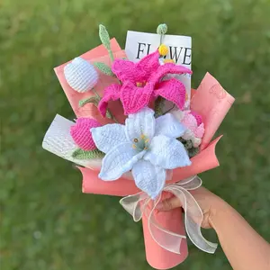 Crochet Lily Flowers Bouquets - Handmade Home Decor handmade flower wild Decorative