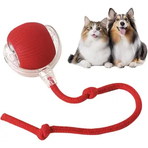 Interactive Dog & Cat Electric Active Toys - Smart Rolling Ball for Dogs & Cats, Rechargeable (Red) pretty  paws  pets cat  pacifiers cat  stuff cattoys  target cat  toys