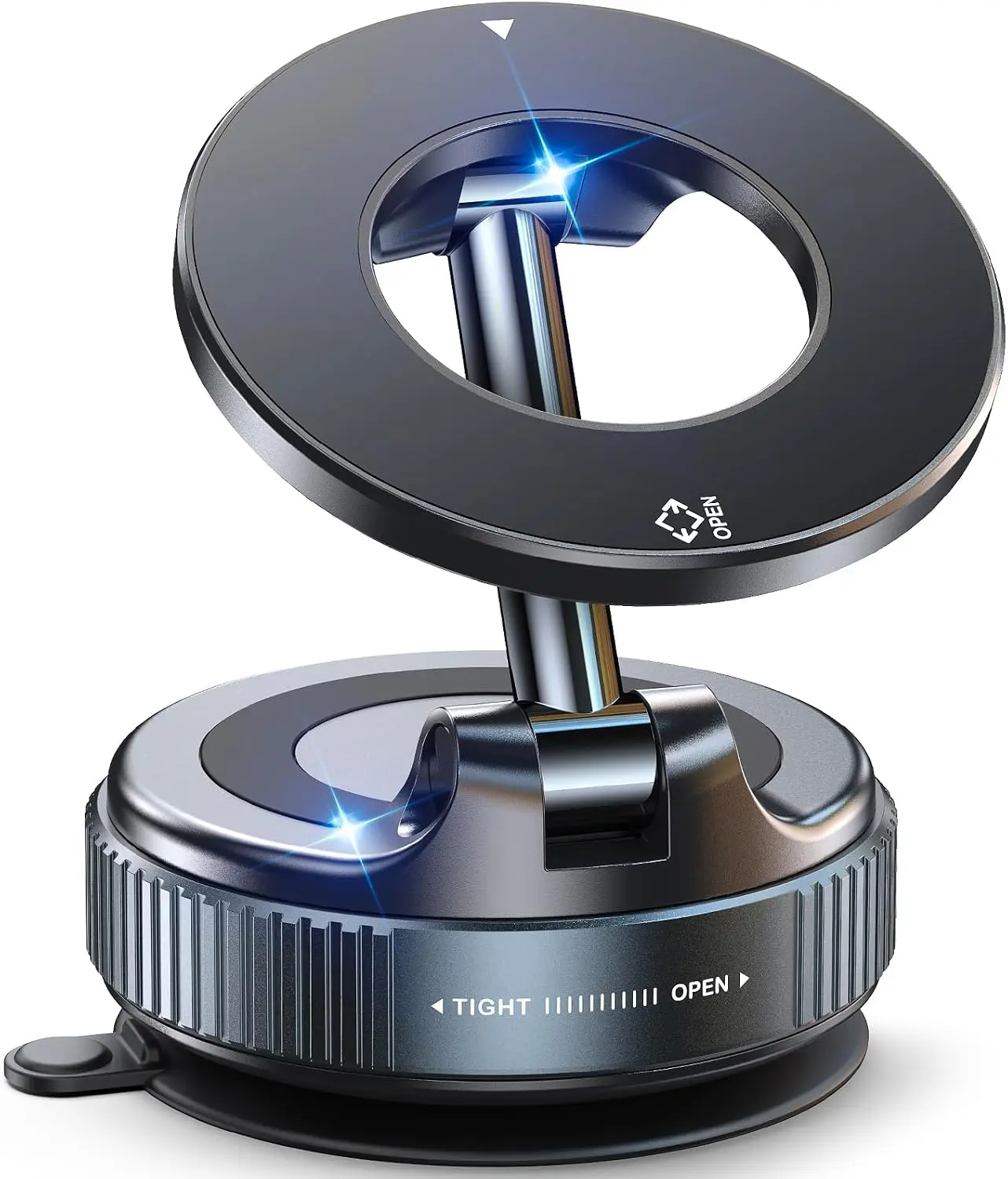 Guccqueen Magnetic Car Phone Holder - Universal Cars & Auto Accessories, Magsafe-Compatible, Reusable Nano Gel Mount, Foldable, Dashboard Use, 3-Month Limited Warranty, Phone Accessories