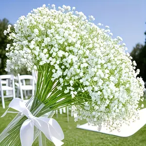 Simulated baby's breath bouquet, plastic baby's breath floral arrangement and rose bouquet DIY, artificial baby's breath bouquet, Artificial Bouquets, Home Decoration Bouquet, suitable for weddings, birthday parties, engagements, Valentine's Day decor