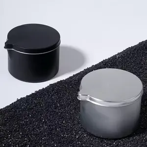 Recyclable Round Metal Canister, Customizable Candle Holder, Essential Oil Container, Eagle Beak Design, Empty Storage Jar, Tin