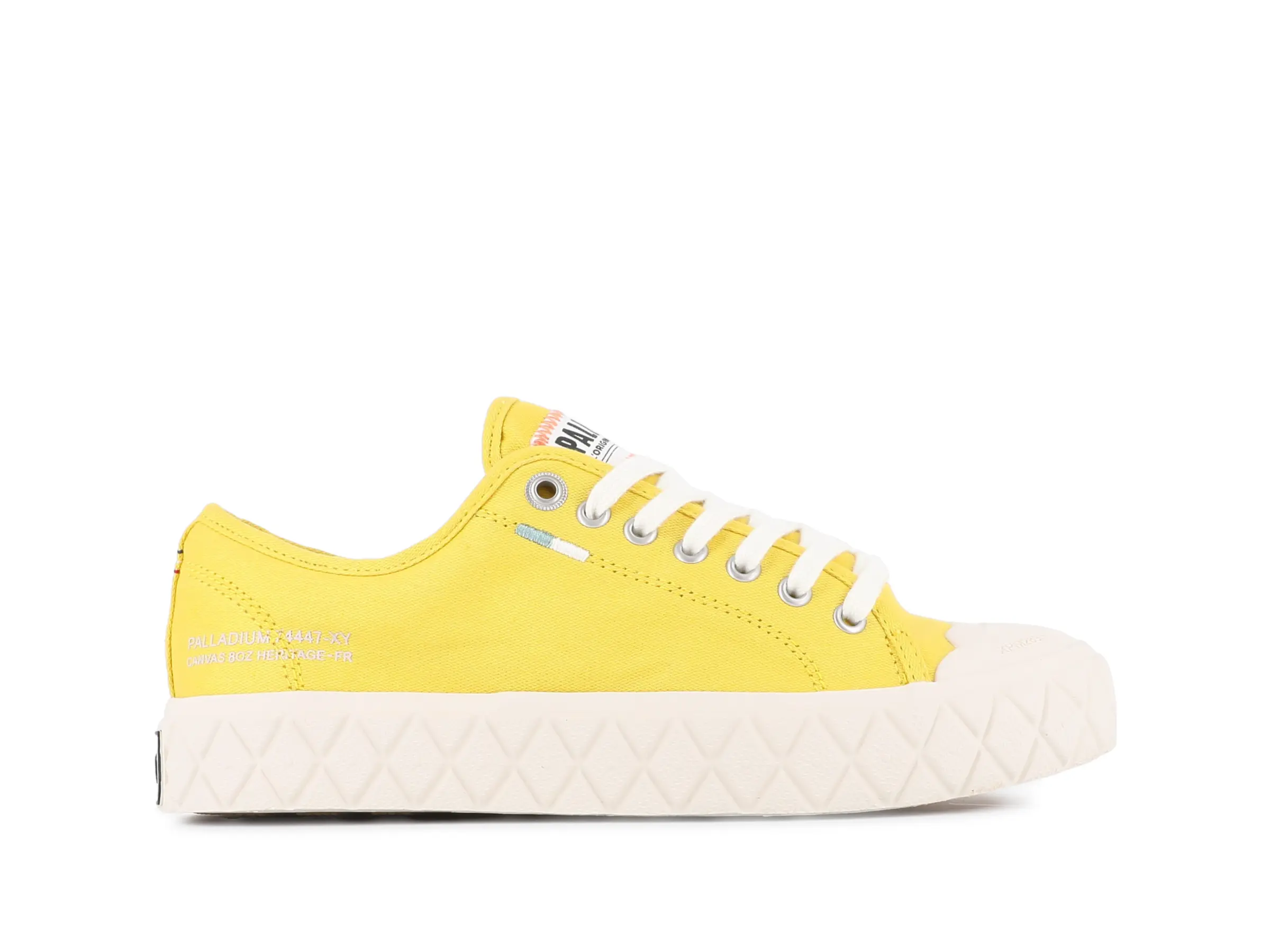 Palla Ace CVS ORG - Super Lemon, Casual Organic Canvas Sneakers