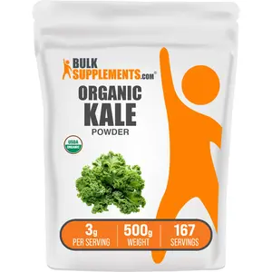BulkSupplements - Organic Kale Powder - Antioxidant - Bone Health - 100g-1kg - 3g per Serving