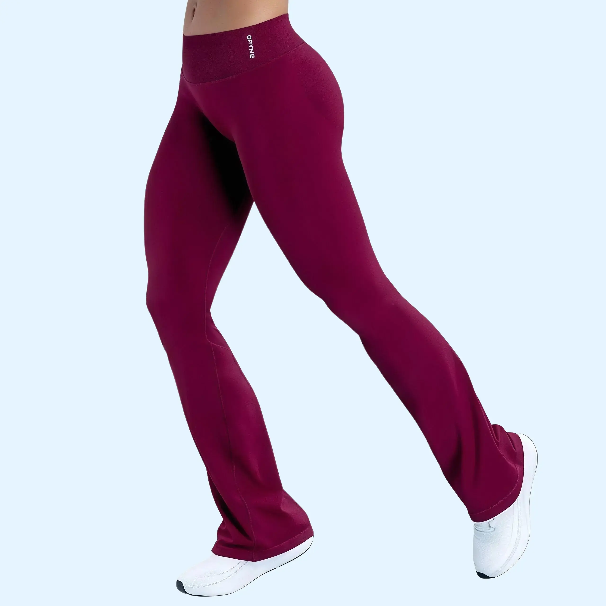 DFYNE Impact Seamless Flare Yoga Pants - High Stretch Wide Leg Butt Lift Leggings