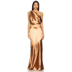 Lovers and Friends Sheridan Gown in Copper Brown