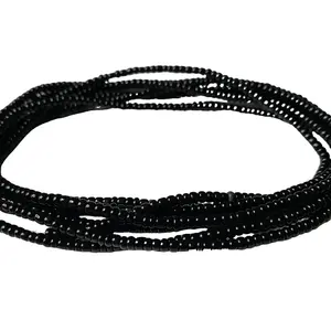 Eclipse Black Waist Bead 60 inch 100% Cotton String Body Jewelry for Fashion and Spirituality Versatile Accessory for Women