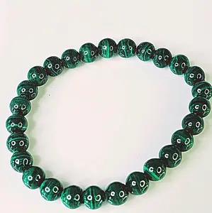All Natural Crystal Bracelet Malachite Crystal Bracelet