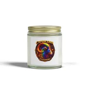 Capricorn Cashmere Scented Candle — Coconut Apricot Wax (4oz & 9oz)