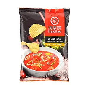 Haidilao Tomato Hot Pot Potato Chips 1.98 oz - Taiwanese Crispy Snack, Savory Flavor