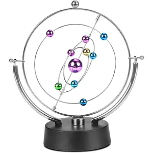 P-SO062   Solar System Planet Electronic Perpetual Motion Swing Balance Balls Office Desk Ornament Home Decoration Gift