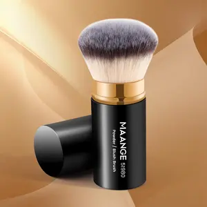 Professional Round Head Retractable Makeup Brush, Multifunctional Precision Powder Brush for Blush Powder Highlighter, Makeup Tool for Women & Girl, Soft Makeup Brushes