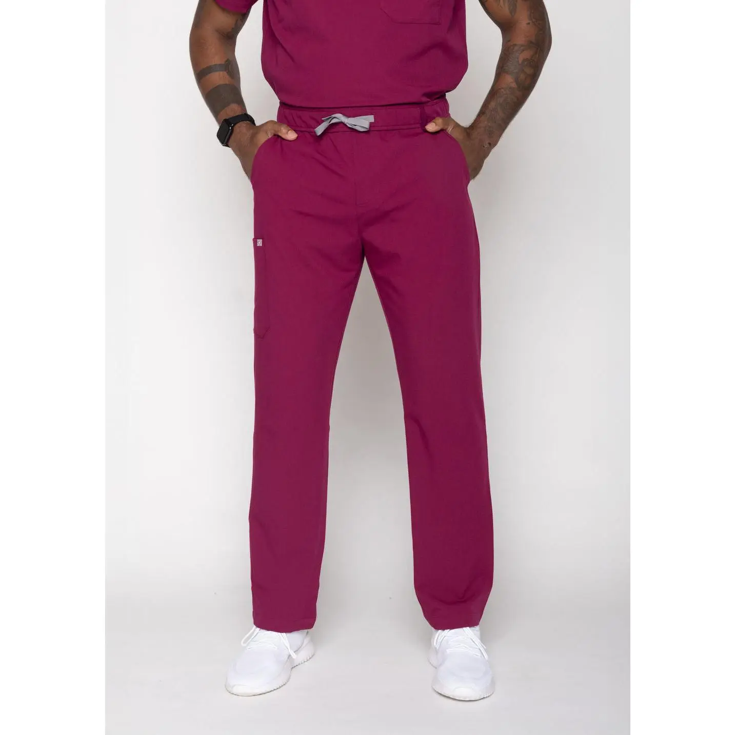 Amalfi Classic Men's Maroon Scrub Pants