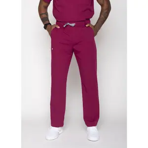 Amalfi Classic Men's Maroon Scrub Pants