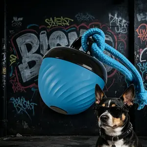 2026 New Smart Interactive Pet Ball, Automatic Rolling Shaky Dog Cat Toy, USB Rechargeable Electric Motion Ball, Touch-Activated Fun Entertainment Toy for Bored Indoor Cats Kittens Dogs (Blue) Chirping Flapping tiktokshopspringglowup trip road