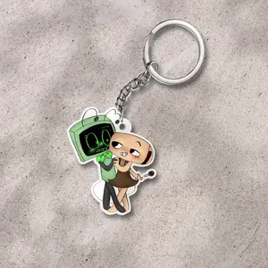 Dandy's world keychain: Vee and Shelly, Veedandysworld, Shellydandysworld ver4