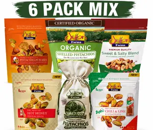 Setton Farms Pistachio Variety Pack – Gourmet Flavored Nuts Gift Box, Kosher Snack Bundle, Sweet & Spicy Mix