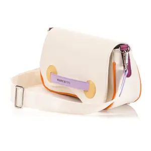 Women's Fashion Crossbody Bag - Crossbody PARCHITA Bag for Women 100% Colombian Beige x Red with Adjustable Strap and Internal Pockets Authentic Style - Cartera PARCHITA 100% colombiana Bolso Bandolera Petra Ivory Crossbody For Women
